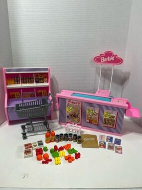BARBIE doll vintage grocery store set toy
